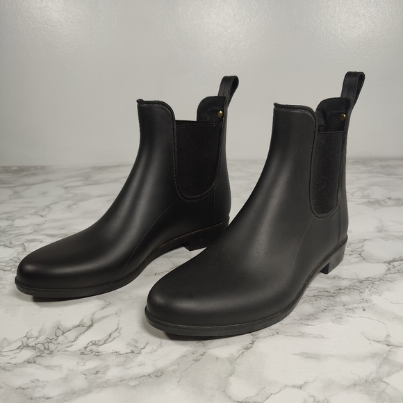 Sam Edelman Tinsley Matte Black Rain Boots Size 7 - Picture 7 of 10